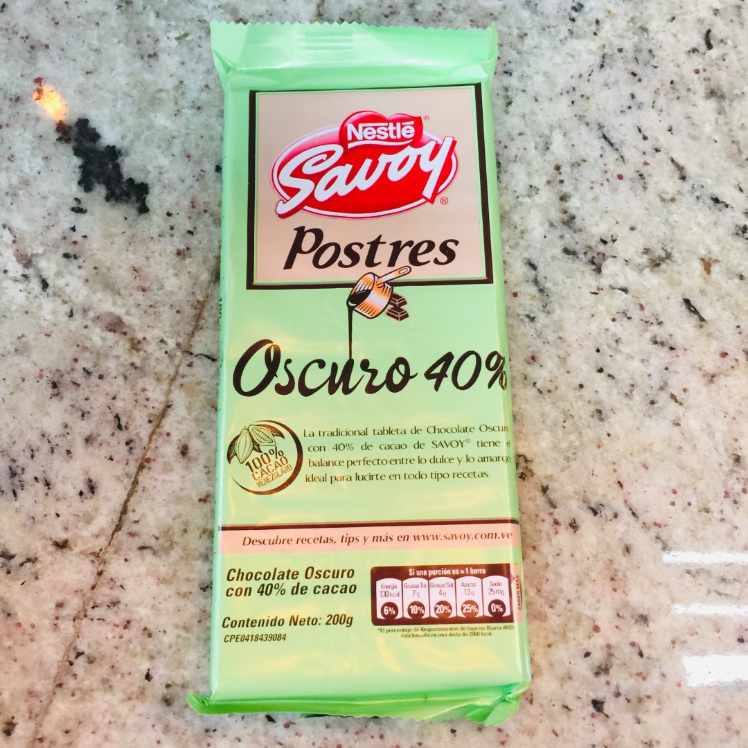 CHOCOLATE POSTRE VERDE