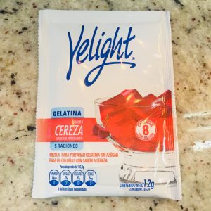 Gelatina Sabor a Cereza Yelight 12g