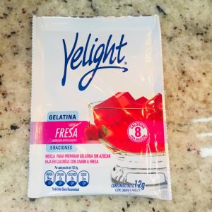 Gelatina Sabor a Fresa Yelight 12g