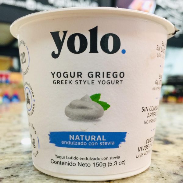 ️ Comprar Yogurt Griego Natural Yolo 150G (Endulzado con Stevia) Online en Margarita