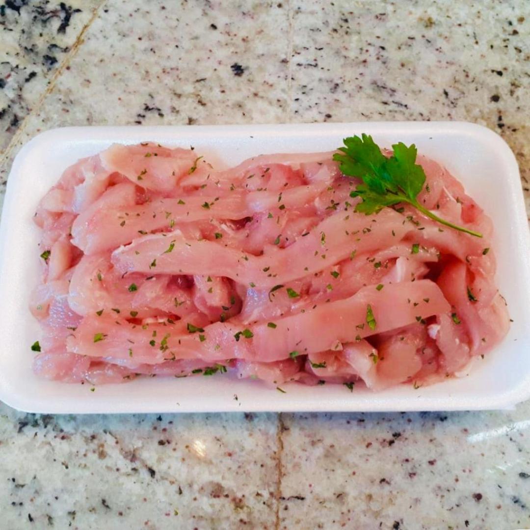 pechuga de pollo en fajitas