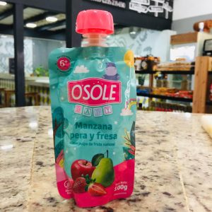 Compota Manzana Pera y Fresa Pouch Osole 100g