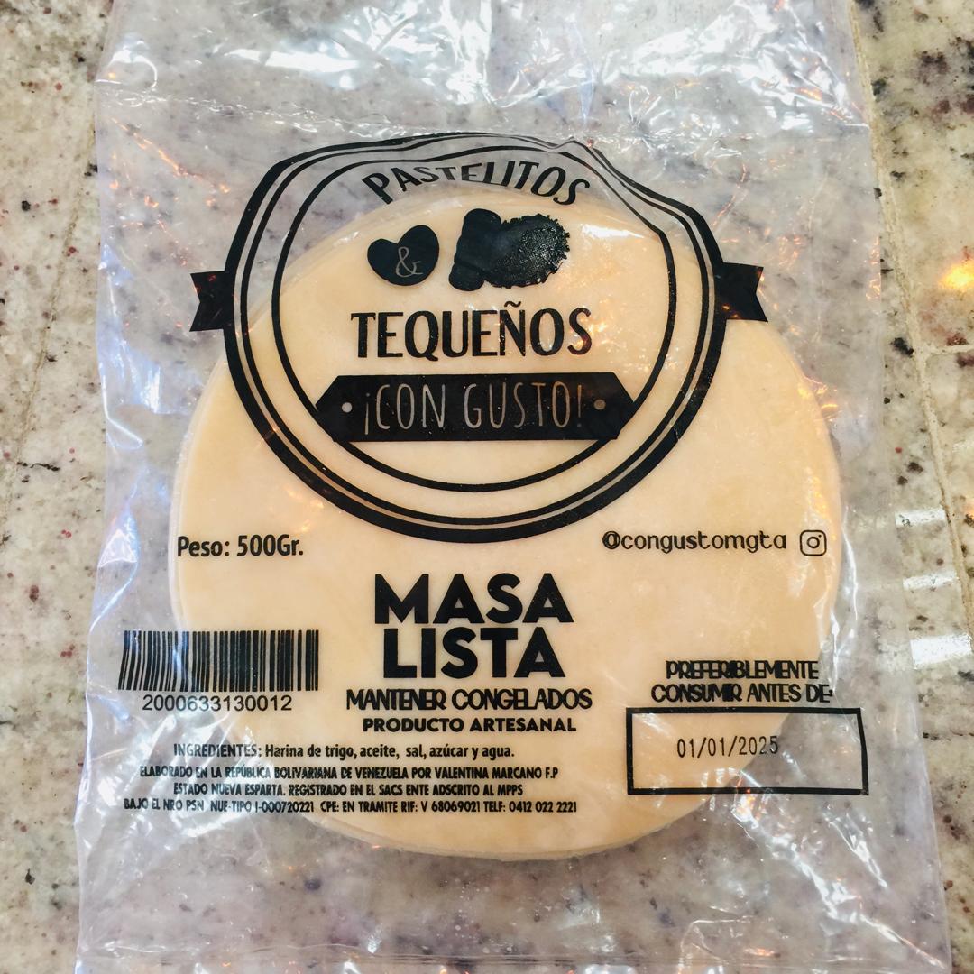 MASA LISTA PASTELISTOS Y TEQUEÑOS CON GUSTO 500GR