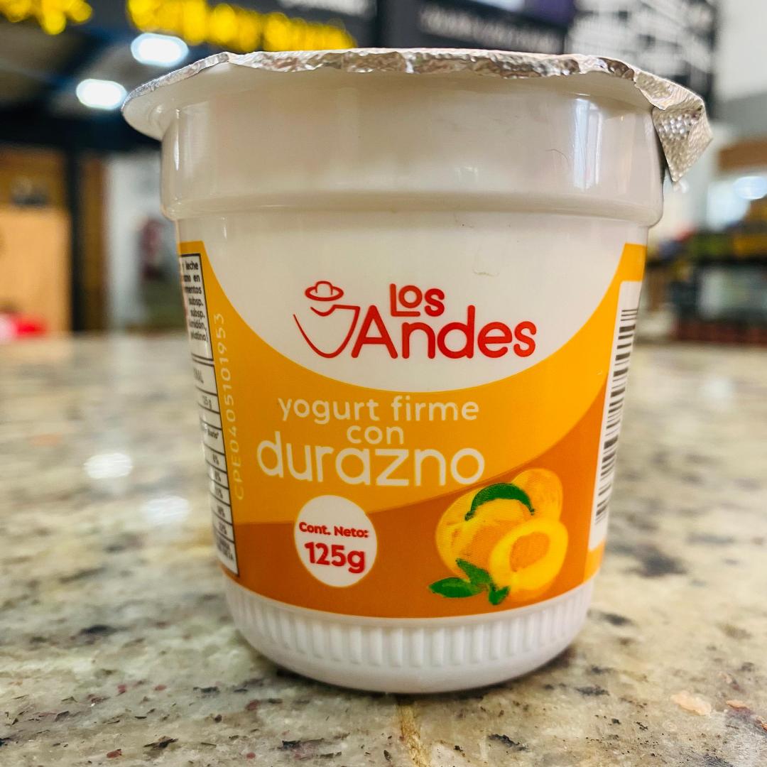 YPGURT FIRME CON DURAZNO LOS ANDES 125GR